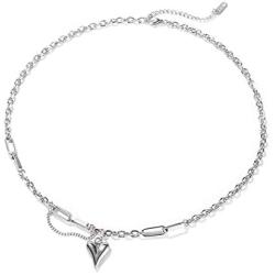 MADURIAO Dainty Cute Choker Necklaces for Women Stainless Steel Pendant Necklace Simple Jewelry Teen Gifts