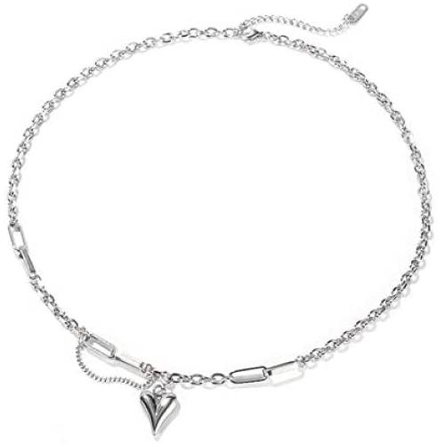 MADURIAO Dainty Cute Choker Necklaces for Women Stainless Steel Pendant Necklace Simple Jewelry Teen Gifts