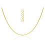 Michael Zweig 925 Sterling Silver Necklace for Women - Diamond Cut Sterling Silver Rope Chain Necklace | Adjustable Length 15-22 in, 1.15 mm Thickness with Spring Ring, Italy Tag