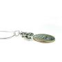Dirt Bike Necklace, 20'' Stainless Chain with 3D Dirtbike Charm, Antique Silver Zinc Alloy Pendant on 304 Stainless Steel Snake Chain