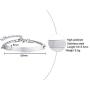 VNOX Free Custom Engraving Emergency Medical Alert ID Special Rope Chain Bracelets Women Girls,6.5-8.6 Inches