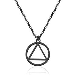 Recovery AA Necklace Keychain Alcoholics Anonymous Gifts for Men Women
