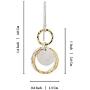 Two Tone Infinity Earrings 925 Sterling Silver & 14k Gold Filled Multi Circles Dangle Earrings