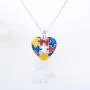 LGSY Sterling Silver Colorful Autism Puzzle HeartPearl Cage Pendants for Women, Essential Oil Diffuser Lockets for Pearl Jewelry LGSY Sterling Silver Colorful Autism Puzzle HeartPearl Cage Pendants for Women, Essential Oil Diffuser Lockets for Pearl Jewelry
