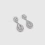 UDORA Teardrop Cubic Zirconia Drop Earrings Necklace Bridal Jewelry Sets Wedding Prom Gifts For Bridesmaid