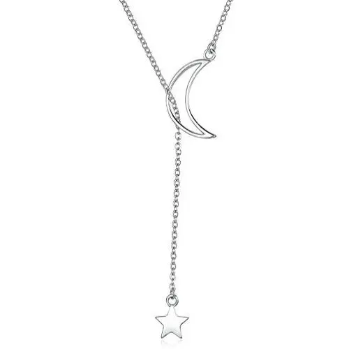 GOOKEY Crescent Moon Pendant Necklace Half Moon Necklace Star Jewelry Dainty Necklaces for Women GOOKEY Crescent Moon Pendant Necklace Half Moon Necklace Star Jewelry Dainty Necklaces for Women
