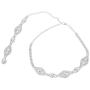 Unicra Wedding Crystal Choker Pendants Bridal Back Necklace Wedding Accessories for Brides