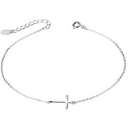 Anklet for Women 925 Sterling Silver Adjustable Ankle Bracelet Beach Style Foot Chain Jewelry