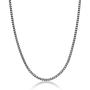 Mens Stainless Steel Thin Foxtail Gift Set Necklace - 4 MM, 22 Inches Length with Lobster Lock