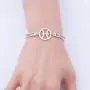 CENWA Constellation Bracelet Zodiac Jewelry 12 Zodiac Zircon Bracelet Enjoy Life Be Yourself Zircon Birthday Gift for Women Girls