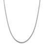 NYC Sterling Unisex Sterling Silver 3MM Diamond-Cut Rope Chain Necklace