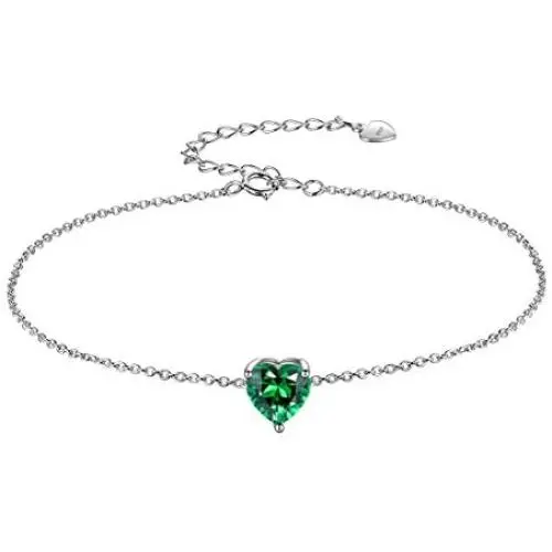 Aurora Tears 925 Sterling Silver 12 Birthstone Hearts Jewelry Women Crystal Wedding/Engagement/Bridal Heart Necklace/Earring/Ring/Bracelet Sets Jewellery Aurora Tears 925 Sterling Silver 12 Birthstone Hearts Jewelry Women Crystal Wedding/Engagement/Bridal Heart Necklace/Earring/Ring/Bracelet Sets Jewellery