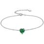 Aurora Tears 925 Sterling Silver 12 Birthstone Hearts Jewelry Women Crystal Wedding/Engagement/Bridal Heart Necklace/Earring/Ring/Bracelet Sets Jewellery