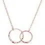 Long tiantian Mother Daughter Necklace Two Interlocking Infinity Double Circles Pendant Necklace Mothers Day Birthday Jewelry Gifts from Daughter for Mom