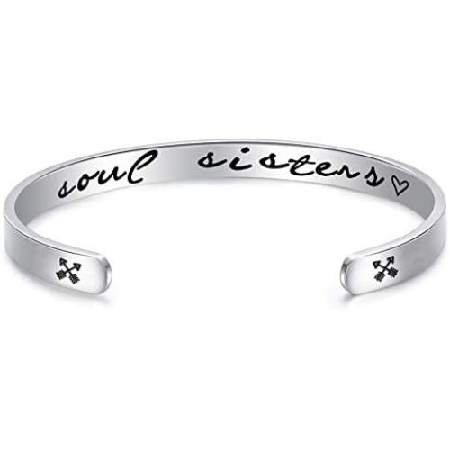 LParkin Soul Sister Bracelet Gift Jewelry BFF Bracelet Friendship Best Friend