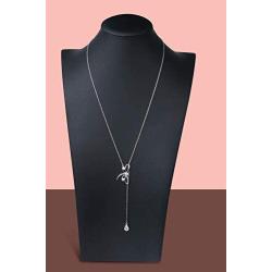 S925 Sterling Silver Large Dragonfly Pendant Long Sweater Necklace 26 Inch Chain for Women Teen Girls Birthday Gifts Jewelry