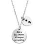 AKTAP Semicolon Necklace Mental Health Awareness Inspirational Jewelry Life is Like a Movies Write Your Own Ending Depression Anxiety Necklace Gift for Her