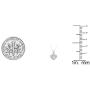 Dazzlingrock Collection 0.25 Carat (ctw) 10K Gold Round Diamond Ladies Heart Pendant 1/4 CT (Silver Chain Included)