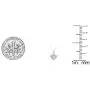 Dazzlingrock Collection 0.25 Carat (ctw) 10K Gold Round Diamond Ladies Heart Pendant 1/4 CT (Silver Chain Included)