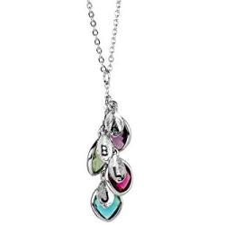 Mothers Day Gift for her Personalized Gift for Mom Personalized Jewelry Birthstone Necklace for Women Family initial Necklace from Daughter Christmas Gift Birthday Gift - BSON-L-D