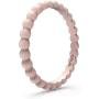 Enso Rings Stackable Beaded Silicone Wedding Ring – Hypoallergenic Unisex Stackable Wedding Band – Comfortable Minimalist Band – 2.5mm Wide, .8mm Thick