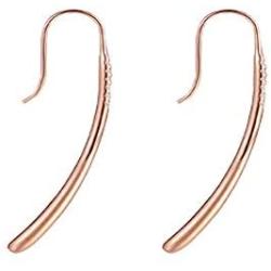 Rhinestone Dangles Earrings,Rose Gold Plated Long Linear Drop Threader Dangles Earrings For Women Jewelry Gifts