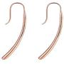Rhinestone Dangles Earrings,Rose Gold Plated Long Linear Drop Threader Dangles Earrings For Women Jewelry Gifts