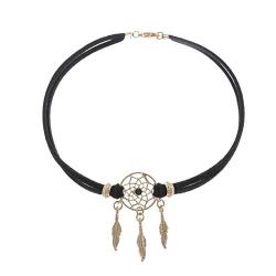 Simsly Punk Choker Necklace Black Dreamcatcher Necklaces Chain Jewelry for women and Girls