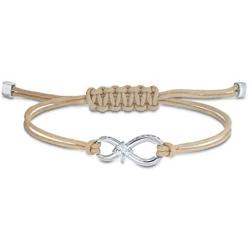 SWAROVSKI Womens Infinity Bracelet Collection, Rhodium Finish, Rose Gold Finish