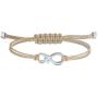 SWAROVSKI Womens Infinity Bracelet Collection, Rhodium Finish, Rose Gold Finish