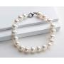 Pearl Bracelets Freshwater Cultured White Pearl Bracelet for Women Sterling Silver Clasp Pearl Jewelry Gift for Girls Daughter Bridesmaid 7.1 Inches 6-7mm/7-8mm/8-9mm/9-10mm/10-11mm
