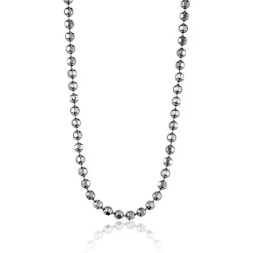 Alex Woo ''Chain'' Precious Metal Diamond-Cut Ball Chain