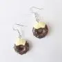 Cute Food Imitate Hamburger Banana Donut Ice Cream Dangle Stud Earrings Resin for Women Girls Jewelry