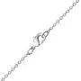 Disney Mickey and Minnie Mouse Silver and Pink Plated Two Tone Crystal Necklace, Official License Disney Mickey and Minnie Mouse Silver and Pink Plated Two Tone Crystal Necklace, Official License