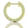 ALEVIRA Cubic Zirconia Studded 14K White and Yellow Gold-Plated Earrings - Womens Ear Hoop Huggies with Jewelry Box ALEVIRA Cubic Zirconia Studded 14K White and Yellow Gold-Plated Earrings - Womens Ear Hoop Huggies with Jewelry Box