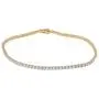 TJD 1.00 Carat (Ctw) Natural Diamond Classic Tennis Bracelet in 10K Yellow Gold (I-J Color, I2-I3 Clarity) Jewelry Gifts For Women (White Gold)