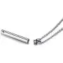 VNOX Keepsake Ash Cremation Jewelry Minimalist Bar Urn Necklace Pendant for Memorial Ashes Hoder with Cubic Zirconia