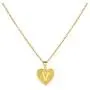YANCHUN Gold Initial Necklace for Women Heart Pendant Initial Letter Necklaces Alphabet Monogram Necklaces for Girls Jewelry Gift