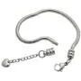 SBI Jewelry Stainless Steel Heart Bracelet for Charm Bead Snake Chain Gift for Women Girls Birthday SBI Jewelry Stainless Steel Heart Bracelet for Charm Bead Snake Chain Gift for Women Girls Birthday