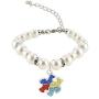 BAUNA Autism Awareness Bracelet Jigsaw Puzzle Piece Symbol Autism Awareness Jewelry for Autism Mom/Autism Teacher/Autistic Girl Asperger Awareness Gifts