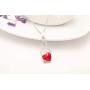 Comelyjewel Premium Quality Fashion Womens Jewelry Accessories, Drifting Bottle Glass Bottle Pendant Necklace for Women Girls red