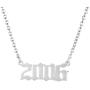 Birth Year Number Pendant Necklace for Women Girls Birthday Gift Charm Friendship Jewelry
