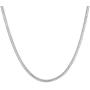 Zhiwen 5pcs 925 Sterling Silver 2MM Rope Chain Lobster Claw Clasp Necklace Jewelry For Men And Wome (24 Inch)
