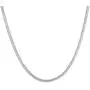 Zhiwen 5pcs 925 Sterling Silver 2MM Rope Chain Lobster Claw Clasp Necklace Jewelry For Men And Wome (24 Inch)