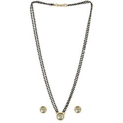 MUCH-MORE Authentic American Diamond CZ Fashion Jewelry Traditional Mangalsutra Set