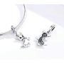 LAMOONY Dog Charm 925 Sterling Silver Dinosaur Charm Spider Charm Cat Charm Animal Charm Dolphin Charm Mouse Charm for Pandora Charm Bracelet