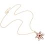 ELEARD Long Christmas Necklace Sparkle Crystal Snowflake Reindeer Wreath Pendant Necklace for Women Girls Festive Sweater Necklace Xmas Holiday Party Jewelry Set Gifts