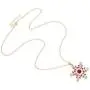 ELEARD Long Christmas Necklace Sparkle Crystal Snowflake Reindeer Wreath Pendant Necklace for Women Girls Festive Sweater Necklace Xmas Holiday Party Jewelry Set Gifts