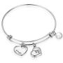 Ubrand 12 Constellation Bracelet, Stainless Steel 12 Constellations and Letter Pendant Bracelet Adjustable Stainless Steel Bracelet for Girls, Ladies, Boys, Mens