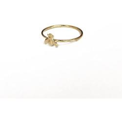 MANZHEN Cute Gold Tiny Honey Bee Ring Jewelry for Women